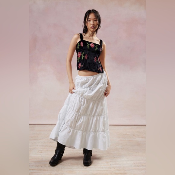 Kimchi Blue Velvet Embroidered Top - Picture 2 of 4